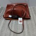 O-TBOST Brown Leather Shoulder Bag – Classic Design with Adjustable Strap and Multiple Compartments