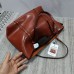 O-TBOST Brown Leather Shoulder Bag – Classic Design with Adjustable Strap and Multiple Compartments